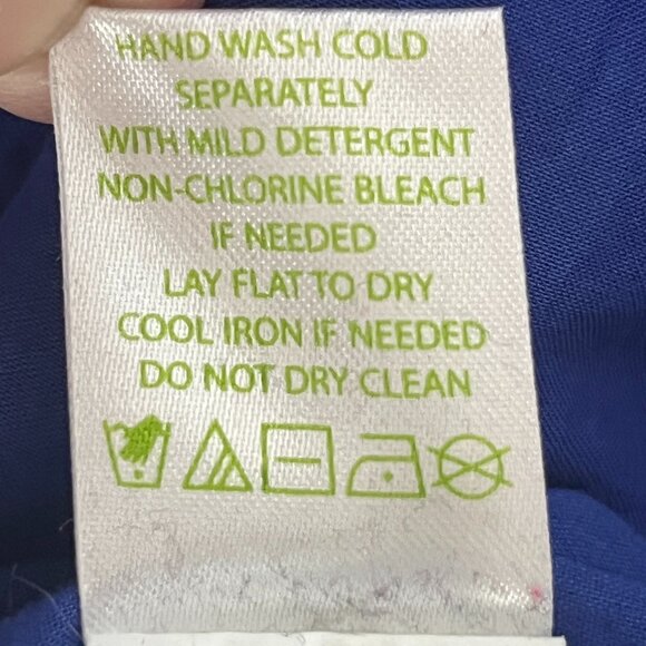 Lilly Pulitzer Ashlyn Blue Crochet Waist Shift Dress Resort Preppy Party 0 - Picture 8 of 9